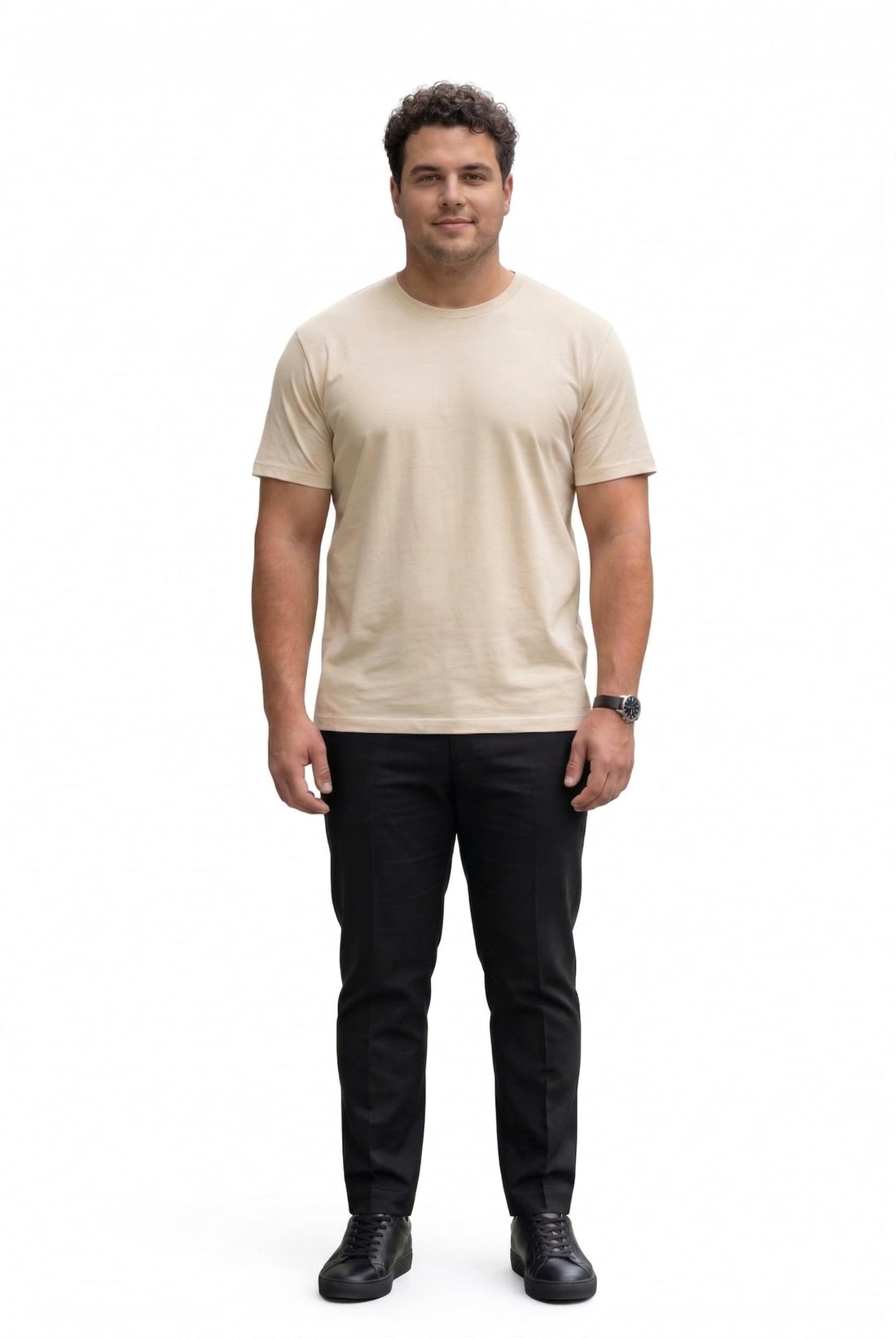 Mens Basic Cotton Plain T-Shirt Plus Special Sizes | Comfortable and Trendy Everyday Basic Sizes 4XL - 5XL - 6XL