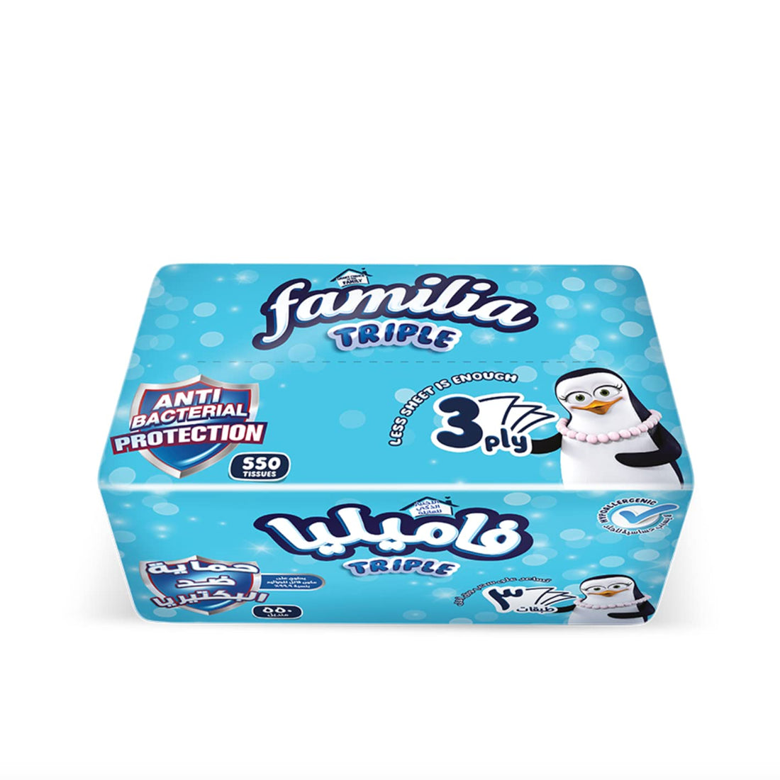 Familia Trio Facial 3 Ply 550 Single