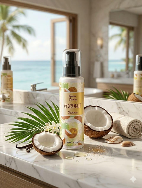 Body Lotion Fragrance Mist Glitter (Coconut) 140 ml
