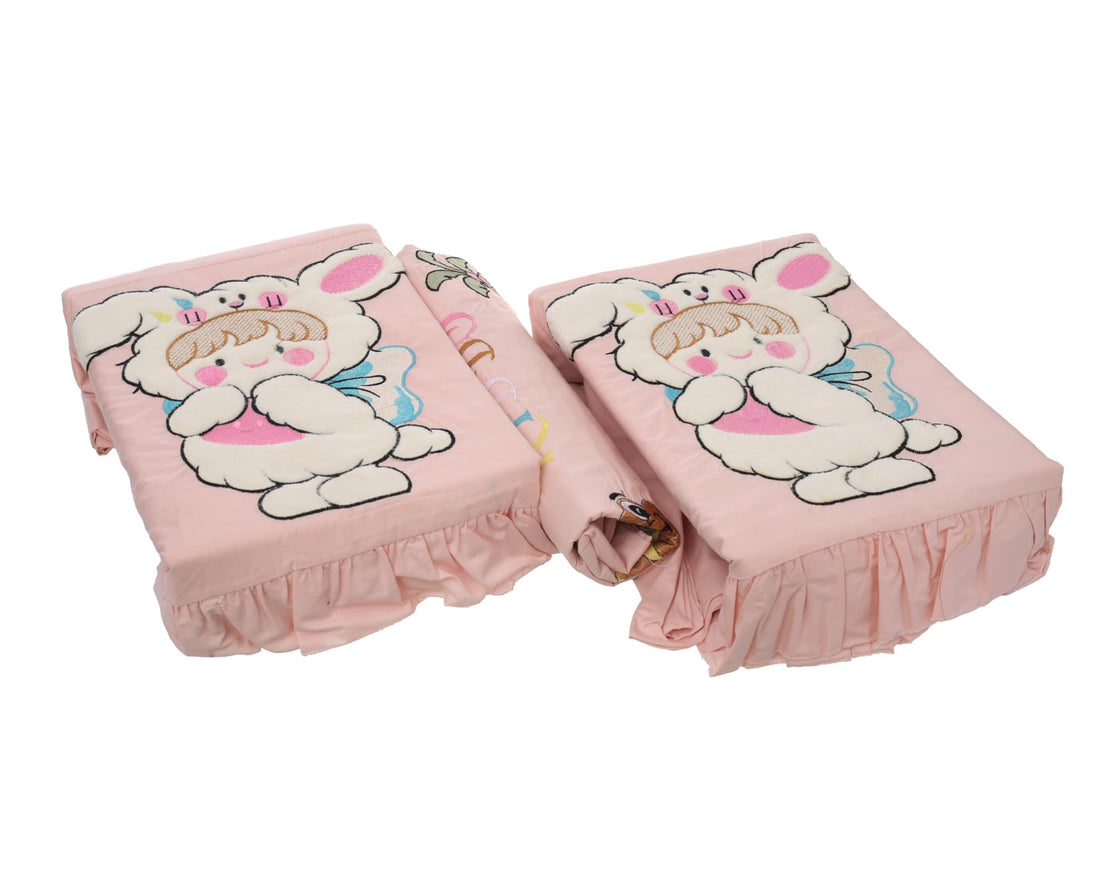 Africano & Haram Set Of 6 Pieces 2 Bed Bed Sheet for Bedrooms 240x200 + 2 Pillow Cases 60x70 + 2 Pillow 120x45 Embroidered Mixture 70% Cotton 30% Polyester Anti-Shrinkage And Pilling "Simon"