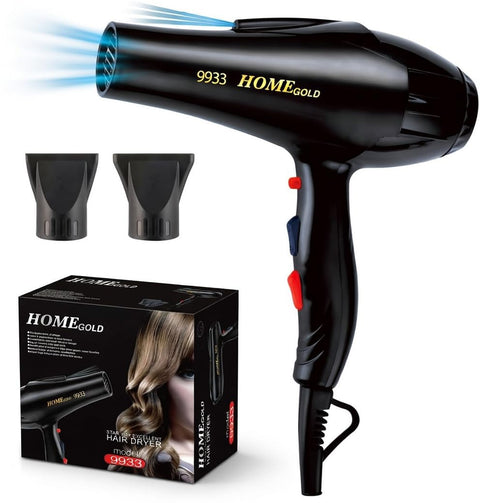 Hair Dryer Ionic 3000W Professional Fast Drying Blow Dryer Hot And Cold Air 3 Heat Settings Multi Speed Lightweight Salon Styling Tool With Overheat Protection Hanging Loop- 9933