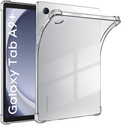 Dl3 Mobilak Transparent Case For Samsung Galaxy Tab A9+/ A9 Plus Case 11 inch 2023 (SM-X210/X216/X218), Ultra Thin Silicone Shockproof Back Shell HD Transparent TPU Protective Cover - Clear