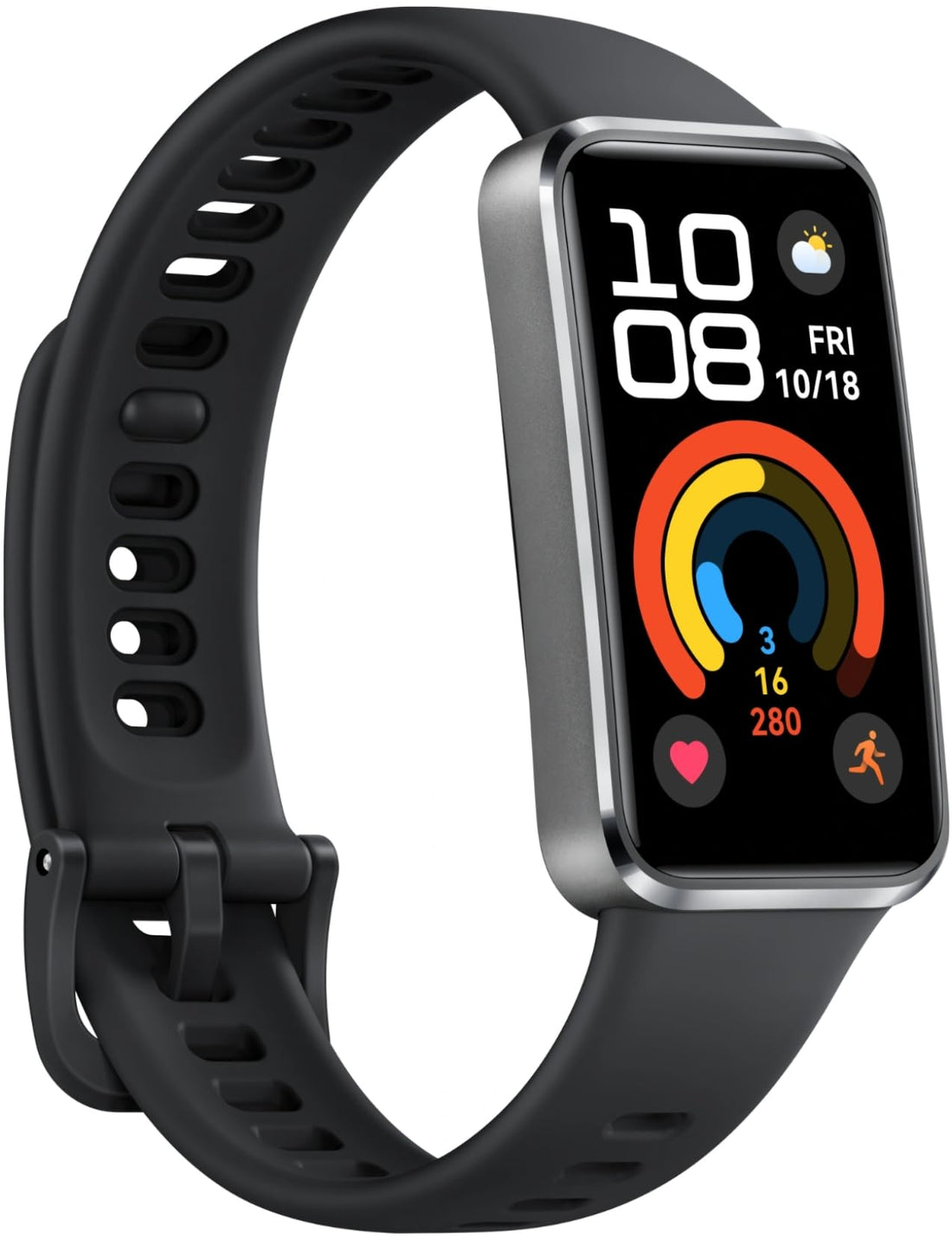 HUAWEI Band 10 Smartwatch, AI-Powered Fitness Monitoring, Pro-Level Sleep Analysis, Emotional Wellbeing Assistant, Streamlined Metallic Design, Fast Charging, Compatible with iOS Android, Matte Black