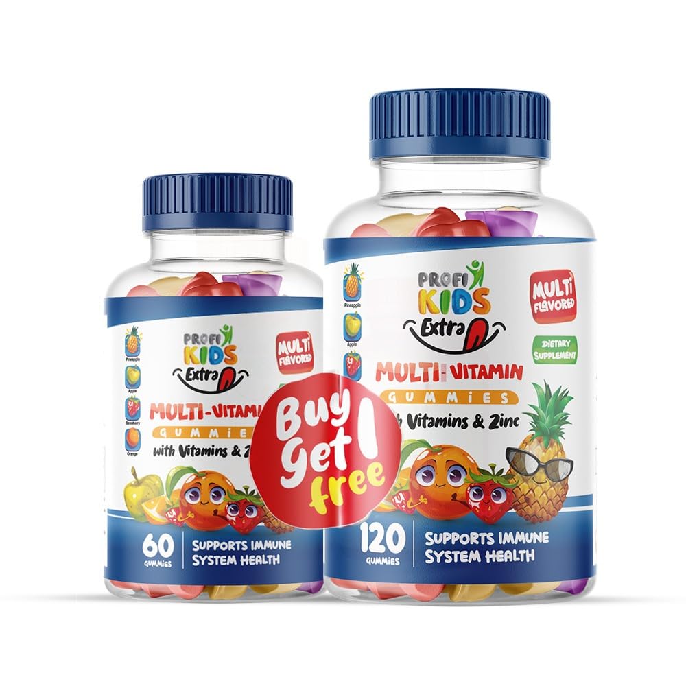 Profikids Extra Multivitamin 120 Gummies+ 60 Pieces Jar Free 180 Piece
