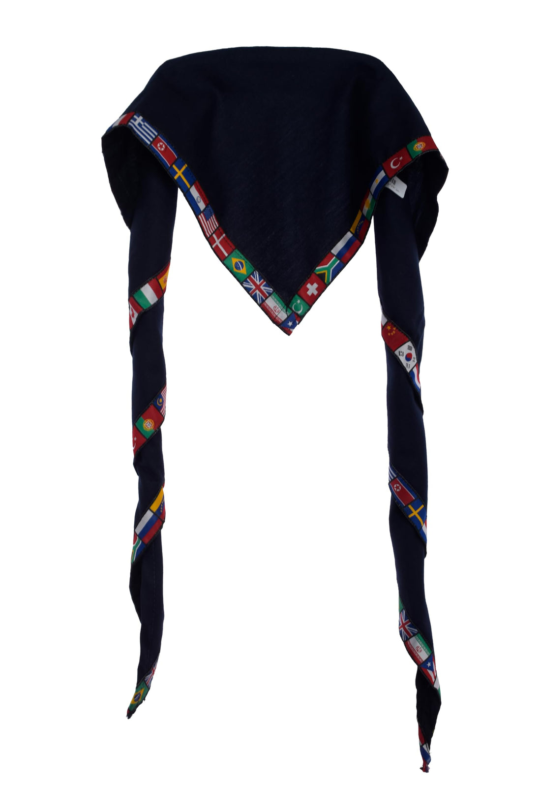 Digital World Flags Fabric Scout Neckerchief 120X60X60Cm Blue