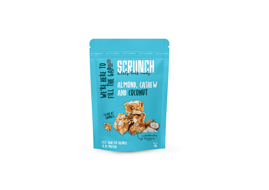 Scrunch - almond, cashew and coconut clusters 40g