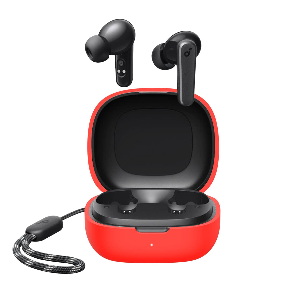 Writiany Silicone Case for Soundcore by Anker R50i/P20i Case Cover, Protective Skin Compitable with Anker Soundcore R50i/P20i Wireless Earbuds (Red)