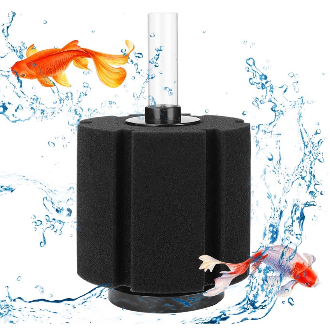 Sponge Filter XY-380 Aquarium Filter Sponge Aquarium Bio Sponge Filter Quiet Betta Fry Shrimp Foam Filter Sponge Air Filter Aquarium Soft Biochemical Sponge Filter for Aquarium Fish Tank