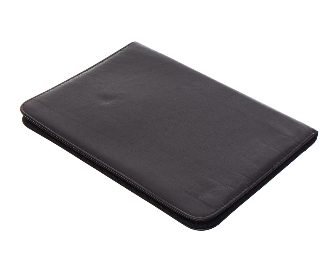 Elmaayergy L-2147 Leather Portfolio Document Bag With Notepad And Calculator, Premium Materials Ensure Durability And Professional Finish - Black