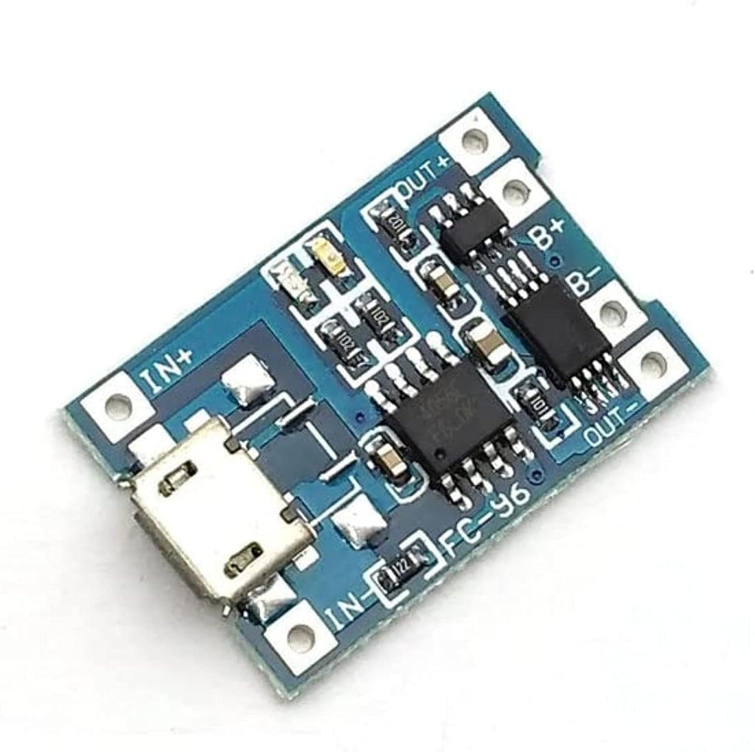DIY-Kit Generic Lithium Battery Charger Module 1A (TP4056) With Battery Protection (USB Micro) - 4.2V Output