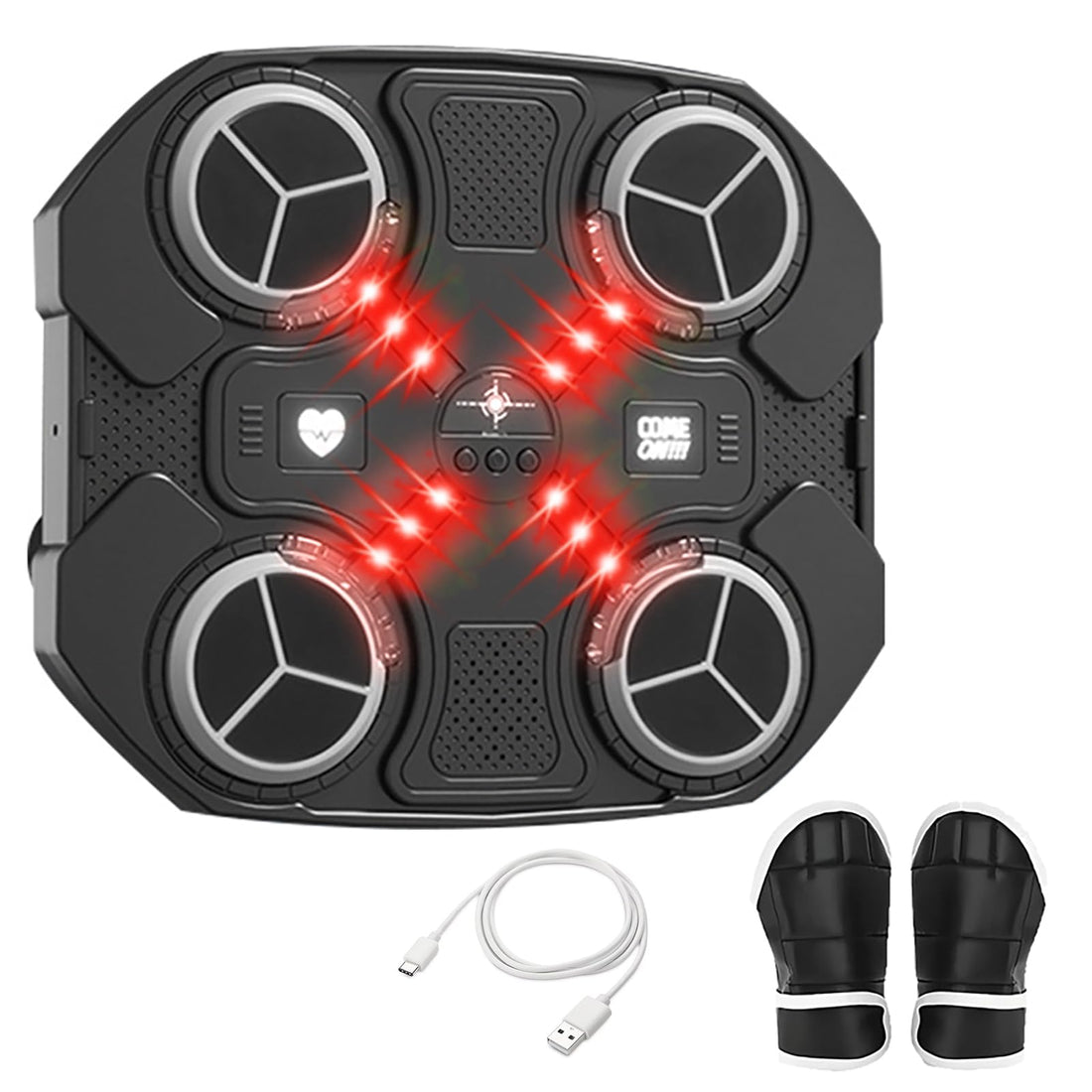 Music Boxing Machine for Kids，Wall Mounted Smart Punching Target with Boxing Gloves