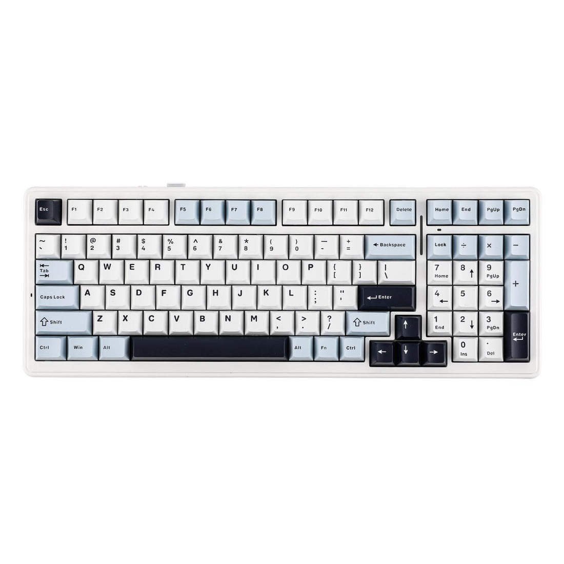 EPOMAKER x Aula F99 Wireless Mechanical Keyboard, Gasket Custom Keyboard with Hot-Swap, Padded, Bluetooth/2.4gHZ/USB-C, 8000mAh, NKRO, RGB, for Gaming/Win/Mac (F99 Blue, Reaper Switch)