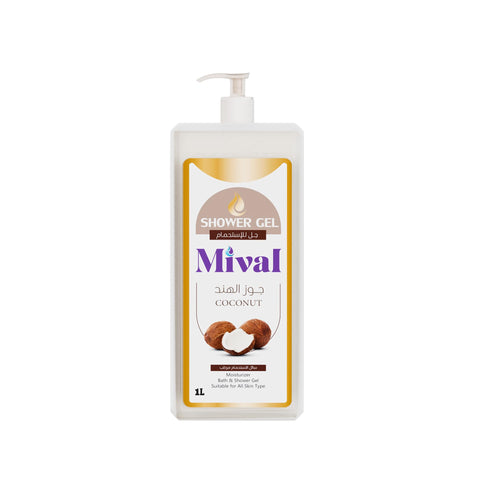 Mival shower gel 1 liter coconut