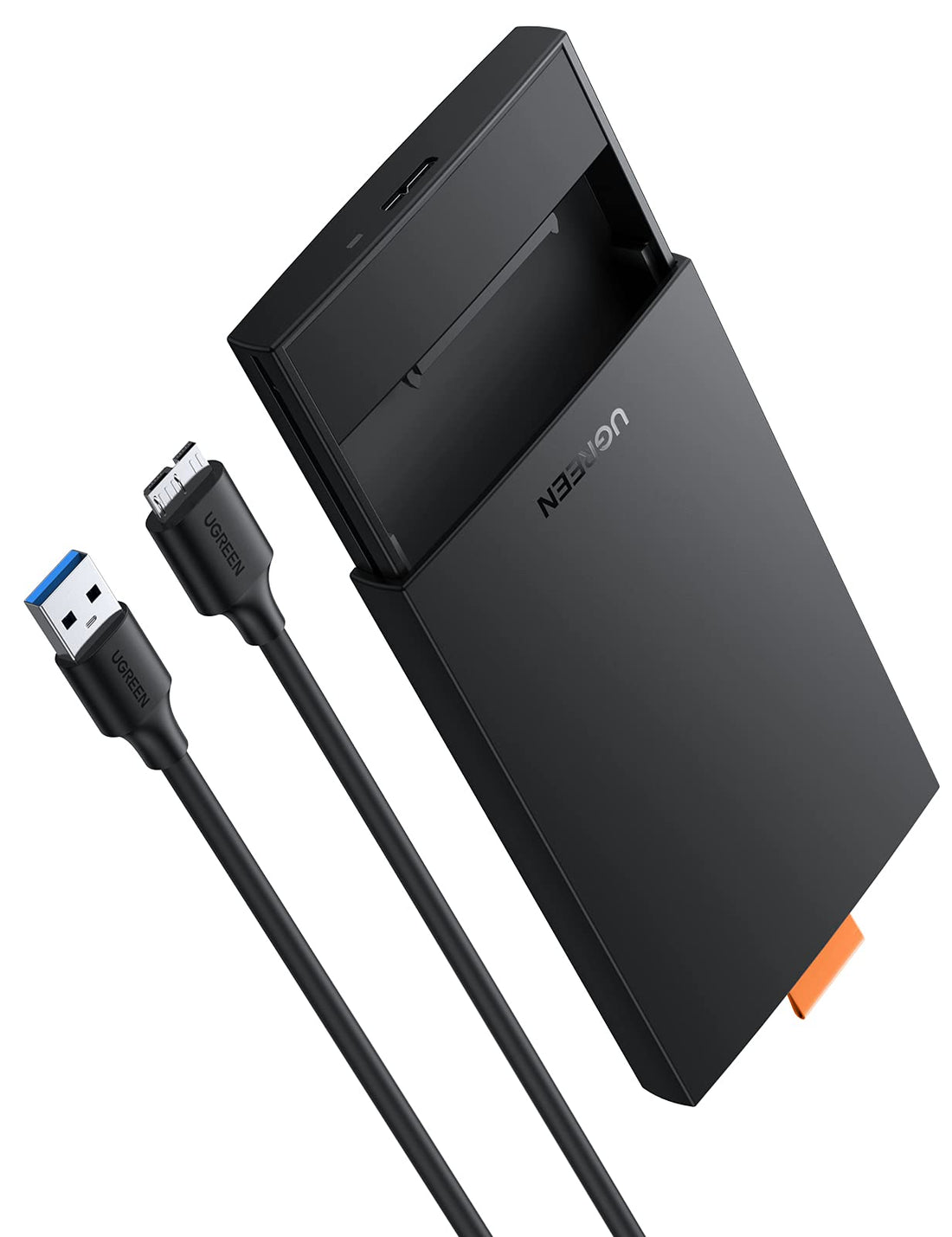 UGREEN External Hard Drive Enclosure USB 3.0 to SATA III Adapter for 2.5" SATA SSD HDD 9.5mm 7mm Hard Drive Case Housing with UASP Compatible for HDD SSD WD Seagate Toshiba Samsung PS4 Xbox Tool-free