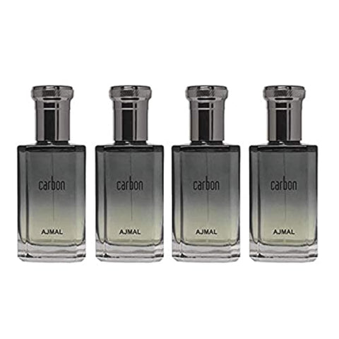 Ajmal Perfumes Carbon Eau De Perfume For Men, 4 x 100 ml (Pack of 1)