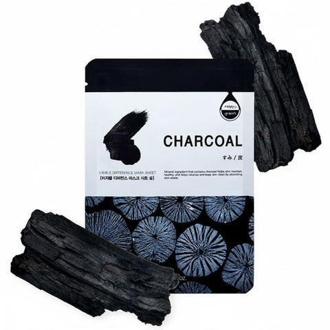 Charcoal Sheet Mask, Daily Face Mask with Salicylic Acid and Tea Tree Oil and Tighten Skin, Beauty Favorite, 1-Pack