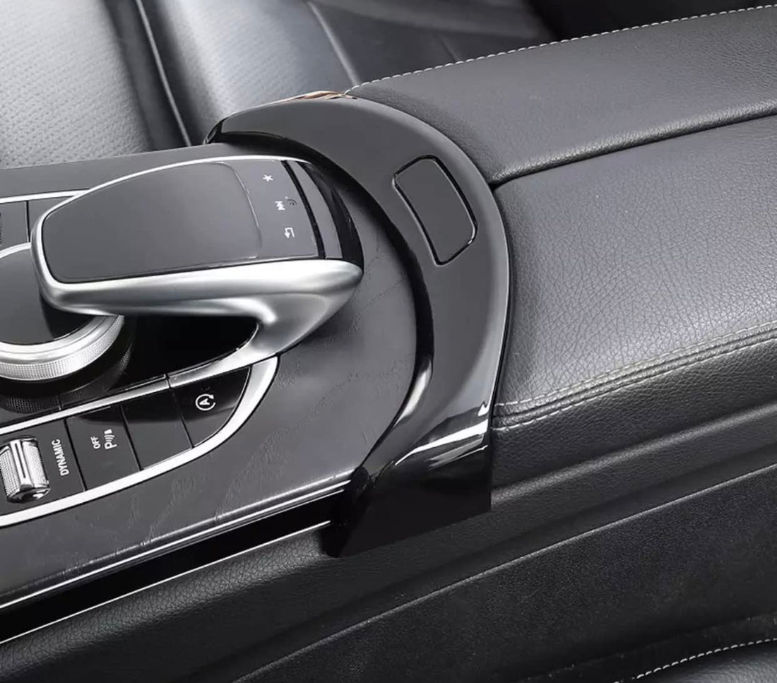 Console Armrest Cover Button Central Storage Box Switch For Mercedes BENZ C Class W205 C300 C400 GLC W253 2056803407 (Black)
