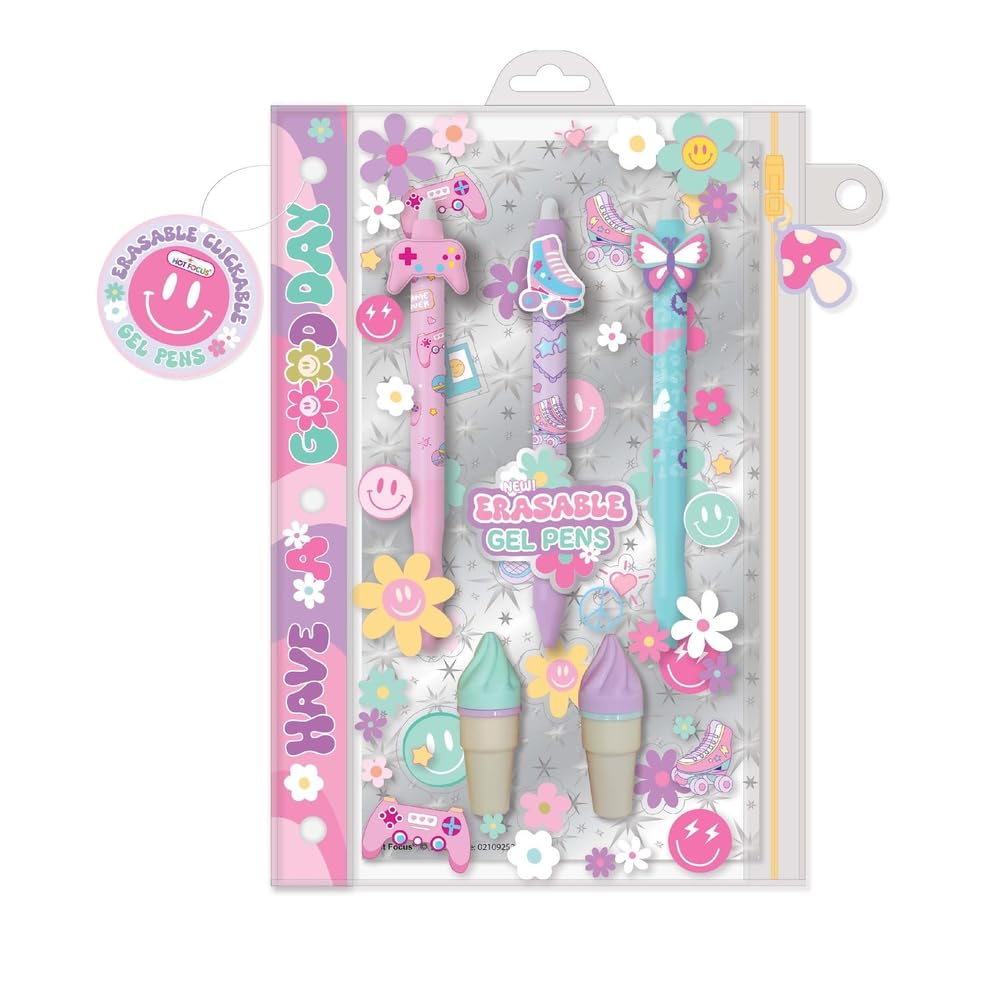 Hot Focus - Click & Erasable Gel Pens Good Day - 338GO