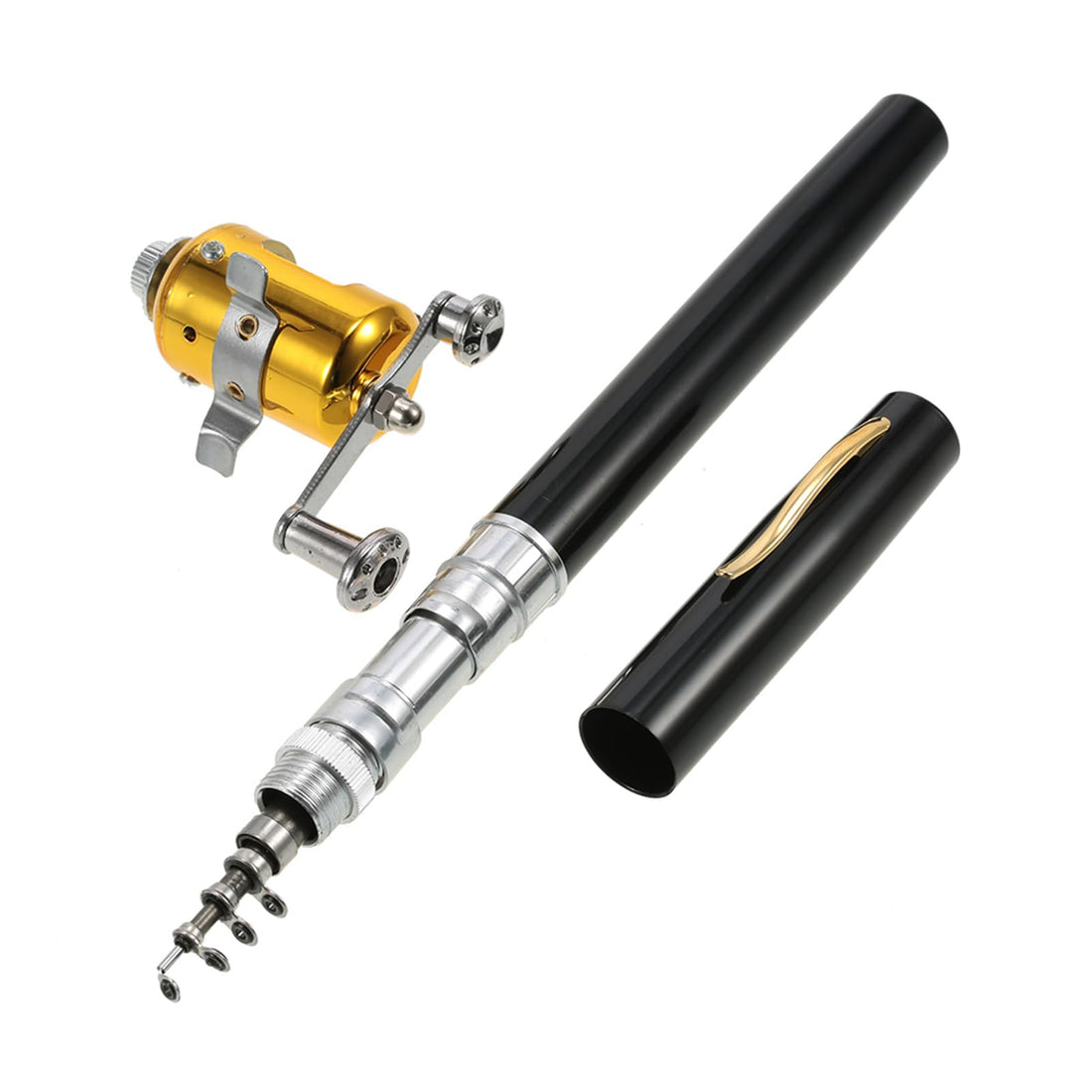 Fishing Rod, Telescopic Fishing Rod and Reel Combo Telescoping Fishing Rods with Carrier Bag Fishing Gear Telescopic Fishing Rod for Beginner Adults