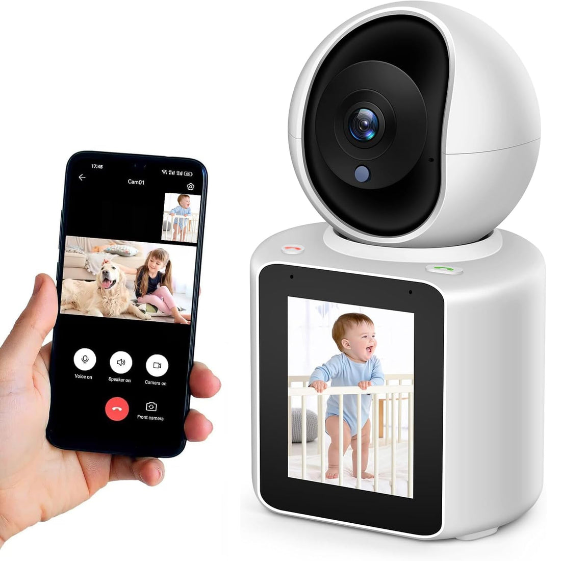 STAYOUNG Indoor Smart Camera - Security Camera, Baby Monitor with Camera and Audio