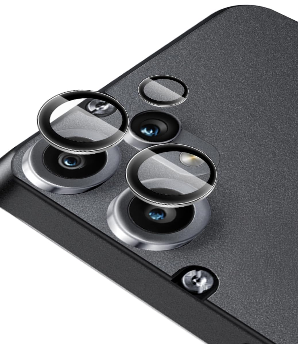 Dl3 Mobilak Camera Lens Protector for Nothing CMF Phone 2 Pro 5G Accessories, 9H Tempered Glass Metal Individual Ring Camera Cover Screen Protector, Case Friendly, Anti Scratch (Black)
