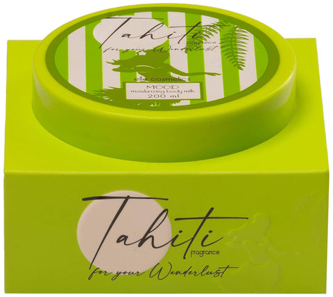 Mood tahiti body milk 200ml will leave your skin soft and smelling all day - green