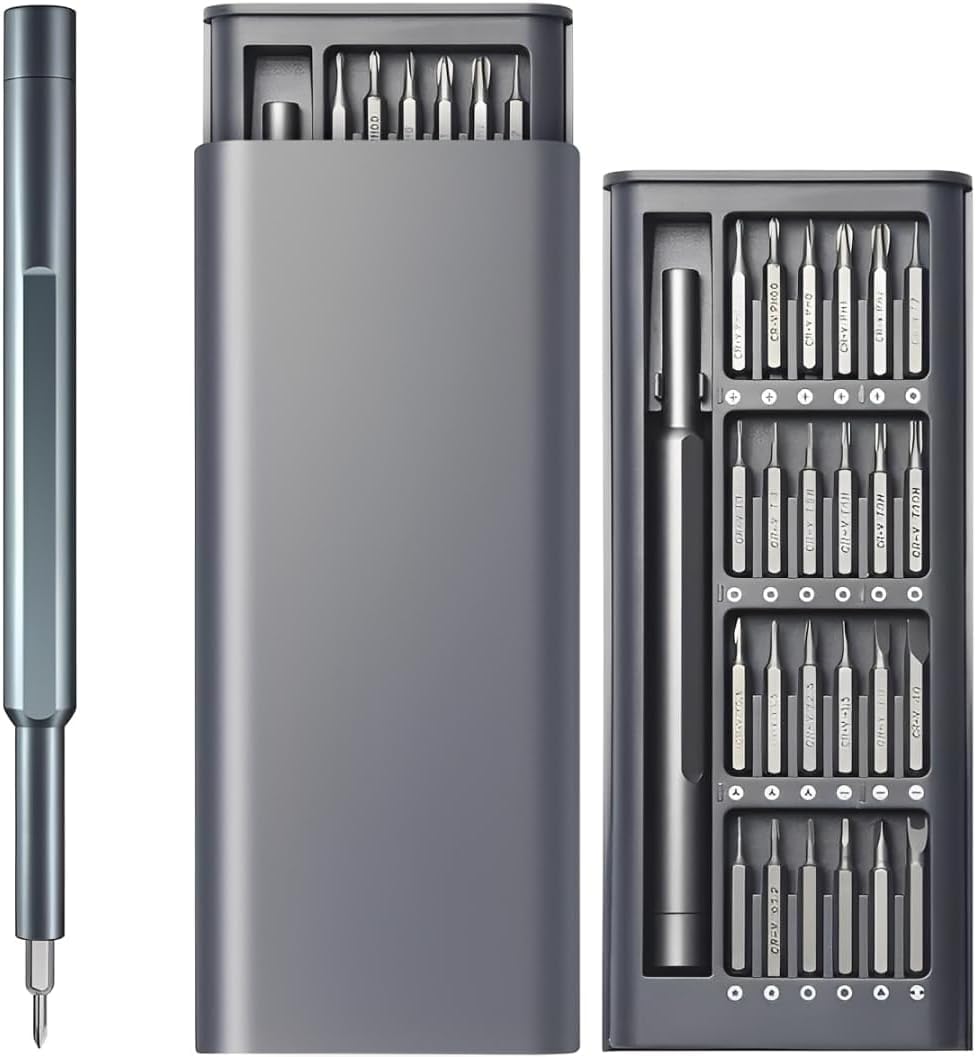 OVA Precision Screwdriver Set – 24-in-1 Mini Screwdriver Kit with Magnetic Bits for Gadgets, Computers, DIY Projects and Household Repairs