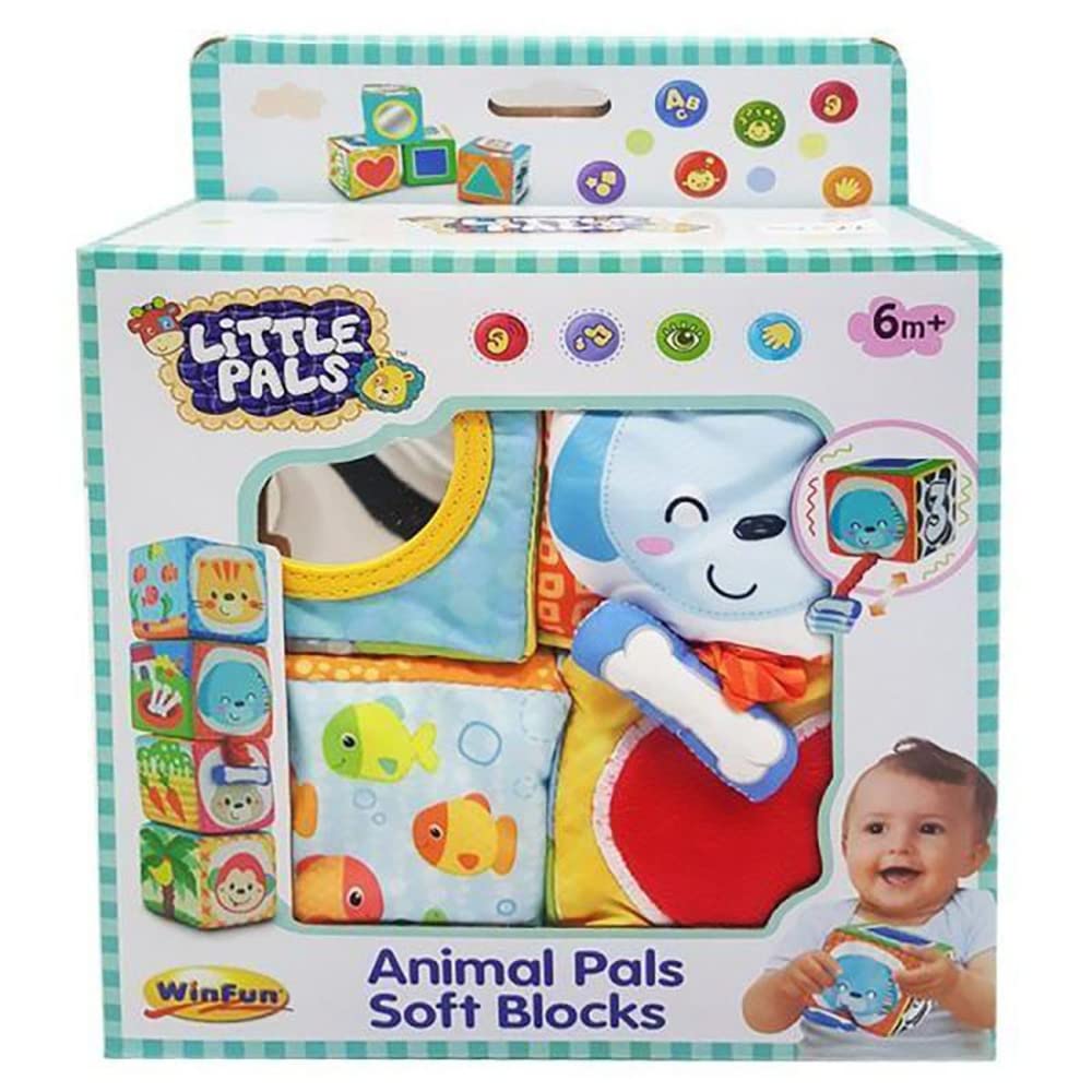 winfun Little Pals Animal Pals Soft Blocks with Sounds