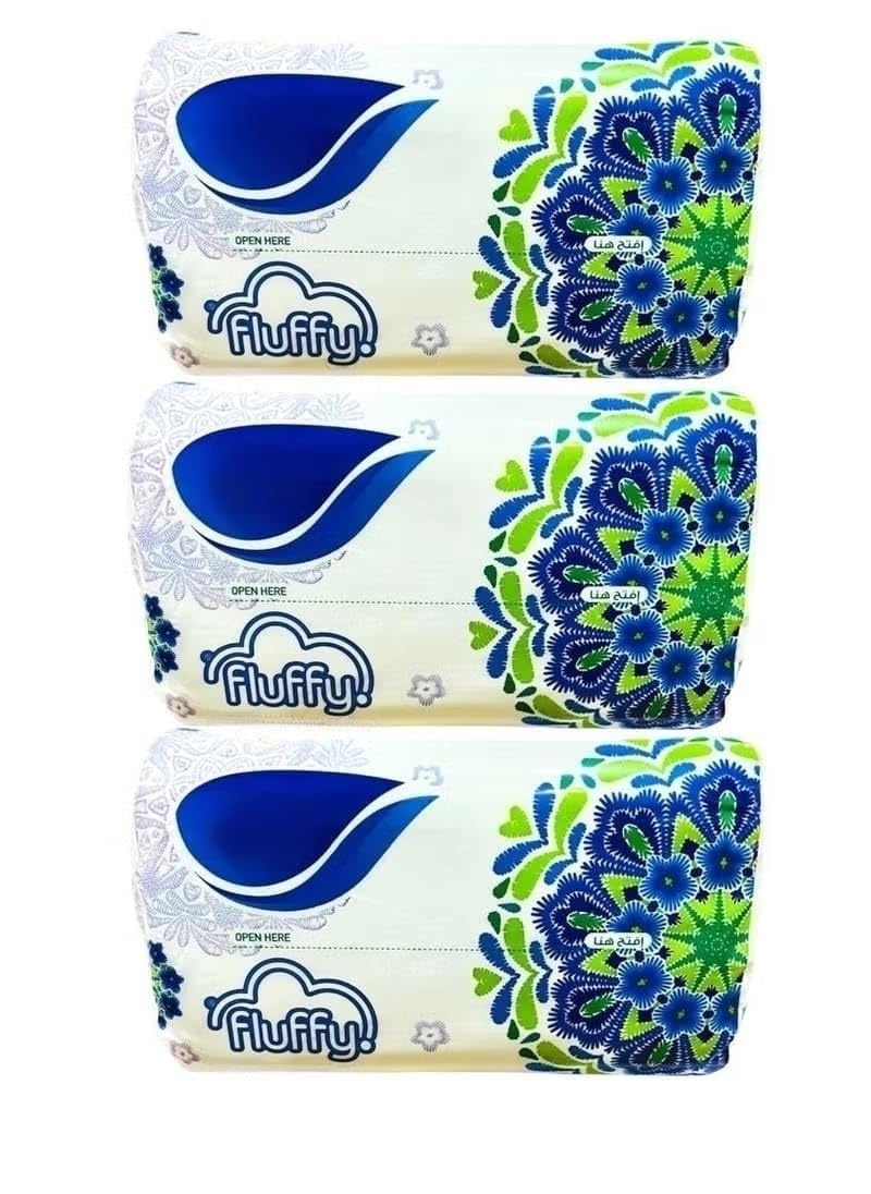 Fluffy Soft & Strong Sterilized Germ Protection Wipes - 480 Sheets x 2 Ply Pack of 3