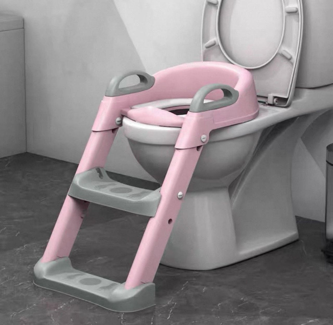 Premium Kids Potty Training Seat with Stable Step Ladder – Universal Fit, Soft Cushion, Anti-Slip Design for Safe and Easy Toilet Training at Home (One pack)