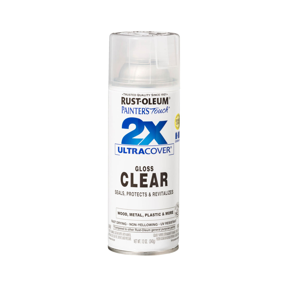 Rust-Oleum Painter’s Touch 249117 12 Ounce Gloss Ultra Cover Clear Spray
