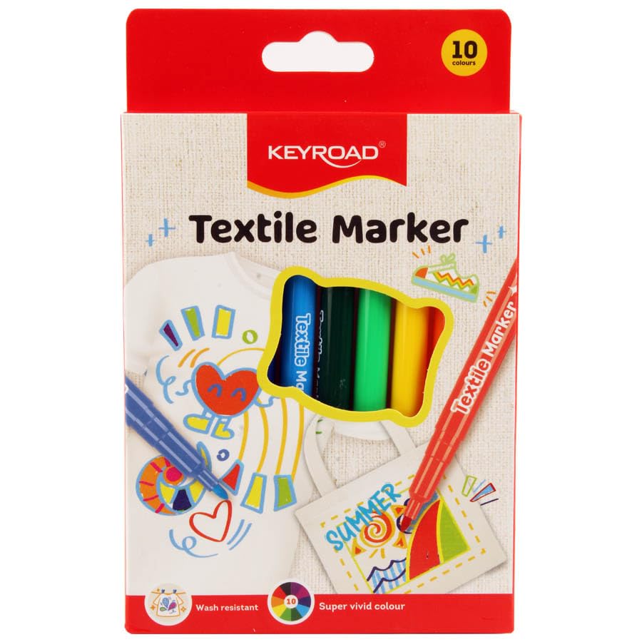 Keyroad Fabric Marker Set 10 Colors Model KR972896