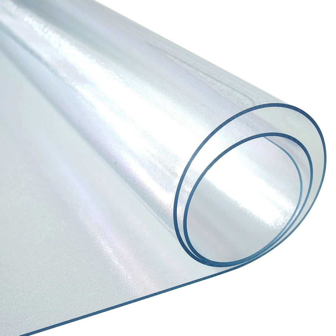 LovePads 2mm Thick 60 x 120 Inches Frosted Dining Table Protector Pad, Large Transparent Kitchen Wood Grain Vinyl Table Cover, 10ft Long