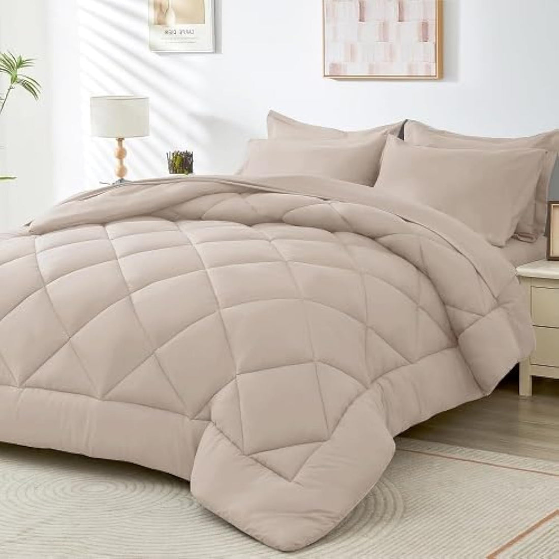 Snooze Tiba, plain winter quilt, 220 * 235 cm, Beige