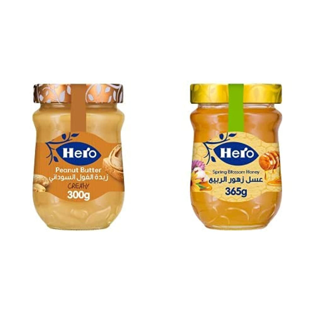 Hero Peanut Butter - 300 gm & Hero Honey Spring Blossom-365 g (Offer)