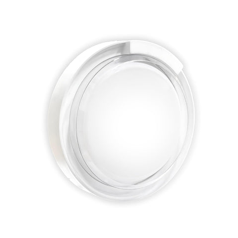 Bulkhead Light, Globe Light External, Indoor and Outdoor, Waterproof (White, Rounded, 25 Watt, White Body)