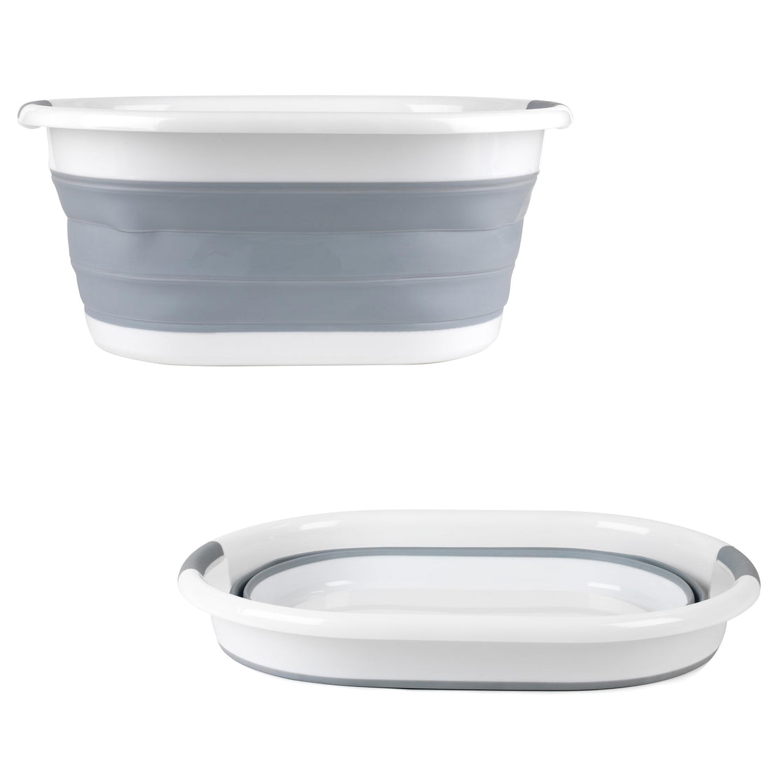 Beldray LA034816 Laundry Basket, Plastic, Grey, 62 x 44 x 8.5 cm