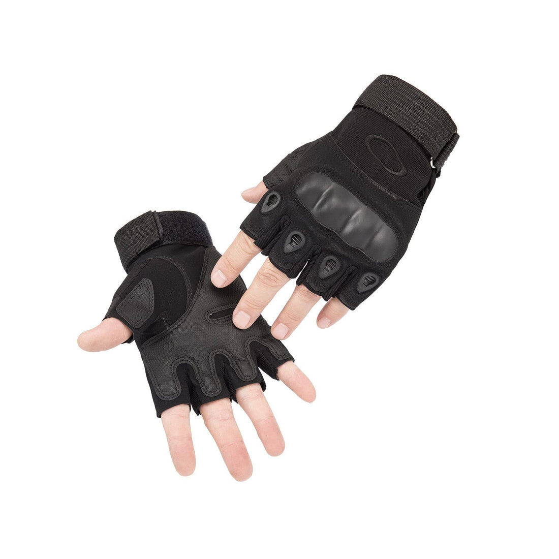 Tactical Gloves Summer Motorcycle Sports Bike Anti-slip Fingerless Half Finger Protection Outer Joint Protection Padded MBT Windproof Lightweight Cut