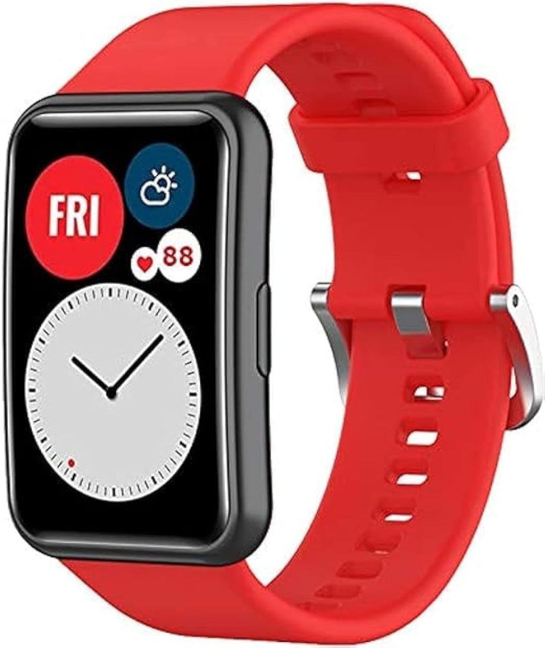 Compatible With:Huawei Watch Fit Replacement Band for Women Men Silicone Sport Band Smart Watch Accessories(No Watch),Silicone by Next store