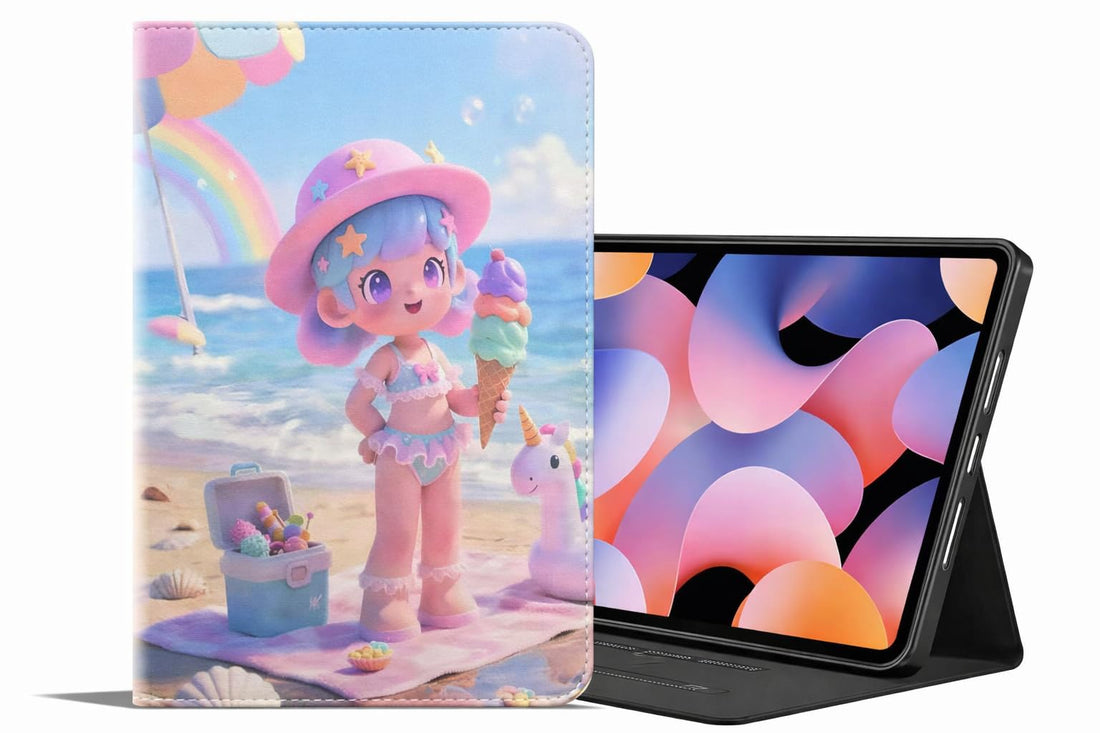 Dl3 Mobilak Case for Honor Pad X7 8.7 Inch 2025, Slim PU Leather Folio with Adjustable Stand, 3D Pattern Shock-Absorbing Tablet Cover (Style 8)