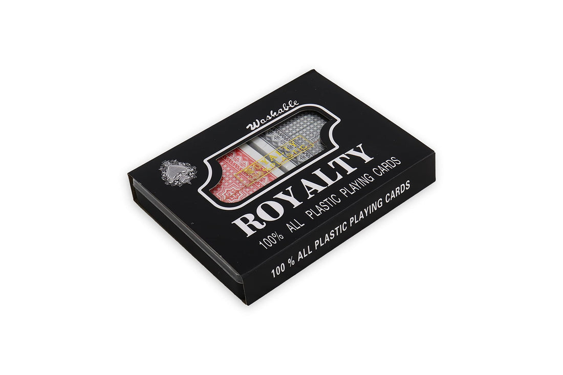 Royality playing cards 2 pcs 100% plastic