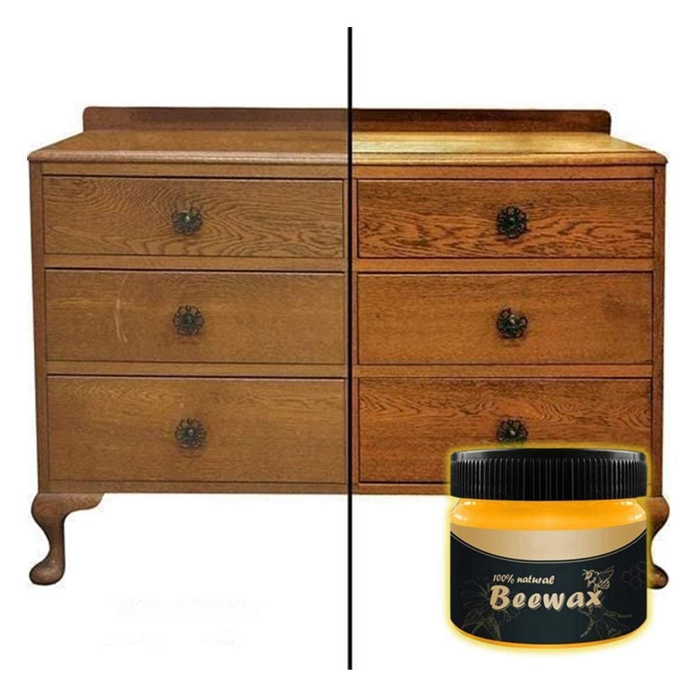 ULTRINA Wood Seasoning Beewax - Traditional Beeswax Polish for Wood & Furniture, All-Purpose Beewax for Wood Cleaner and Polish Wipes - Non Toxic for Furniture to Beautify & Protect (1 PCS)