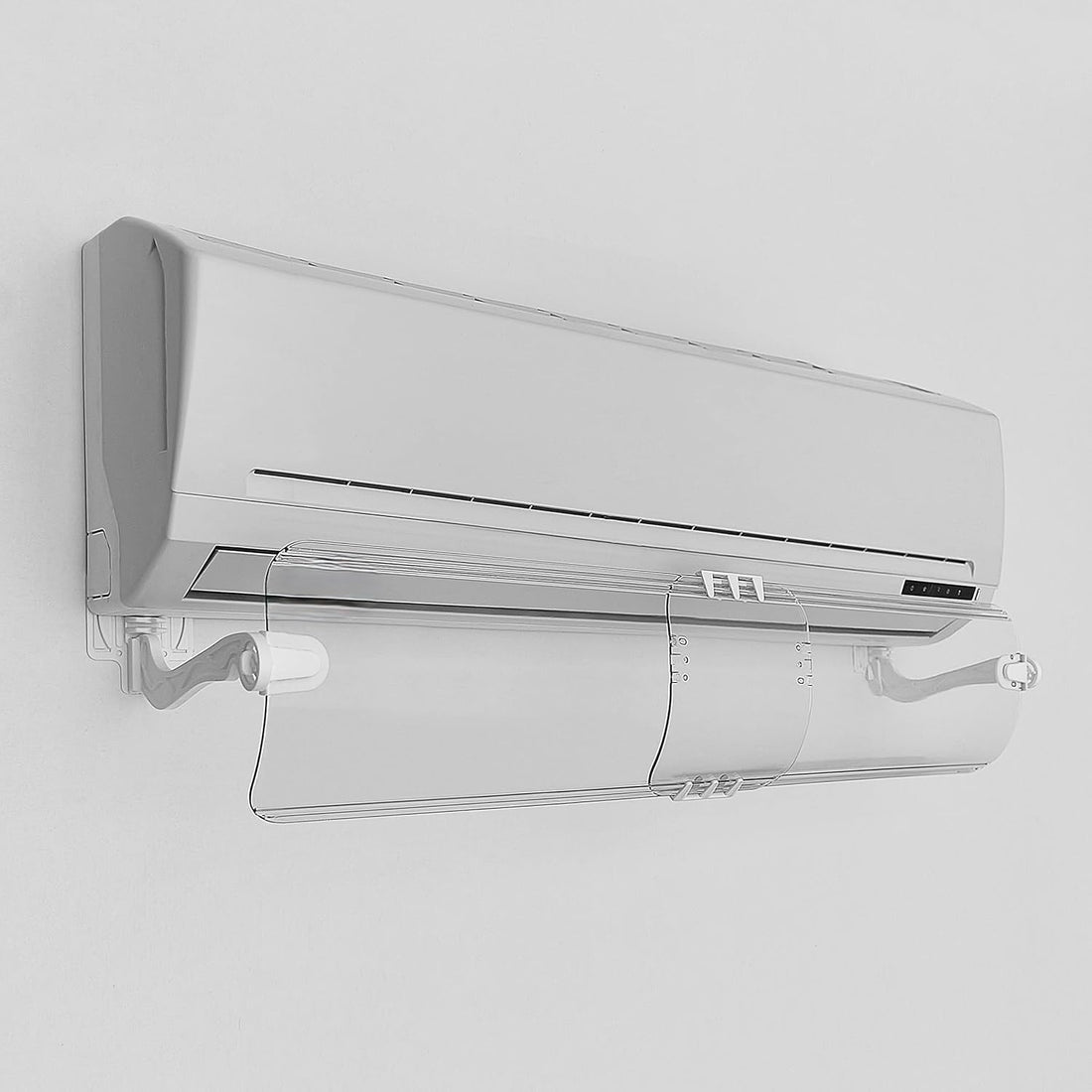 Premium Adjustable Split Air Conditioner Diffuser, Directional Deflector Easy to install, fits all air conditioner sizes.,Clear