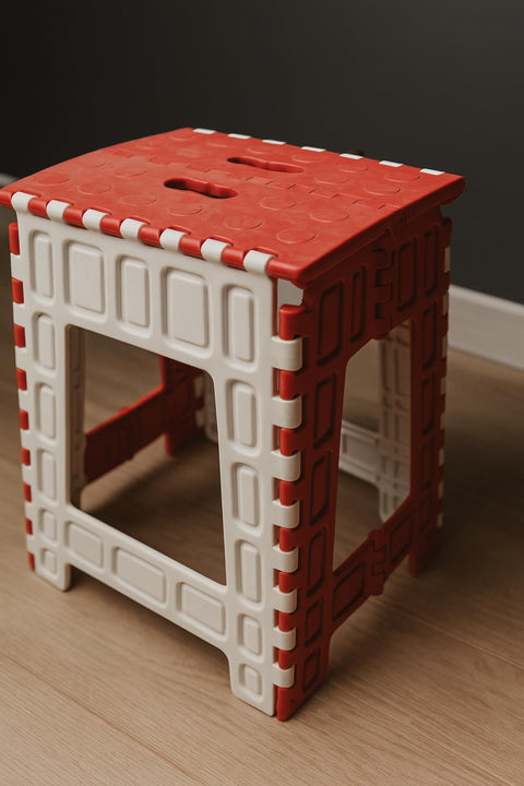 Modern Plastic Chair (Modern Square Folding Plastic Chair (Red*White))