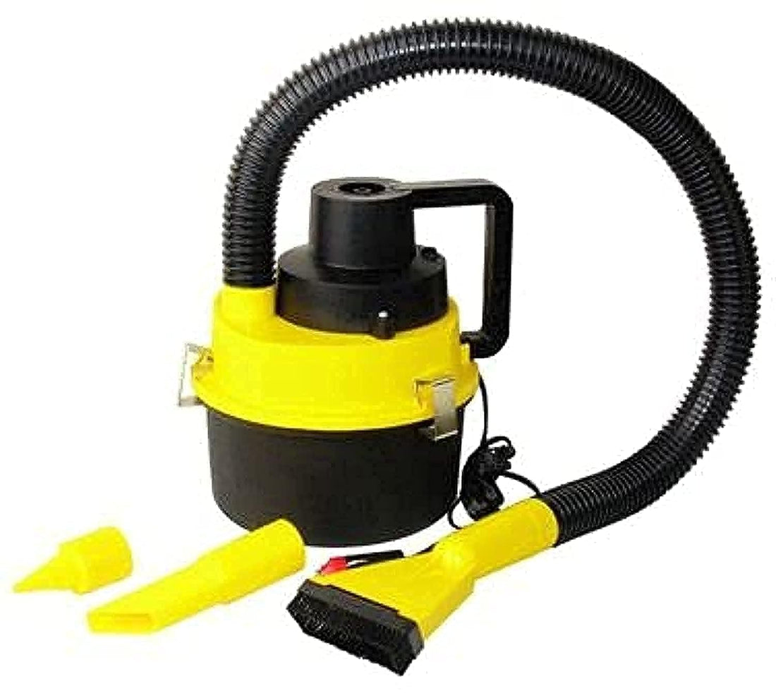 Generic Car Vacuum Cleaner, Barrel Type, Multicolour, Dry Wash, Universal Fit, 12V Car Lighter Socket Powered, 30x20x10 cm