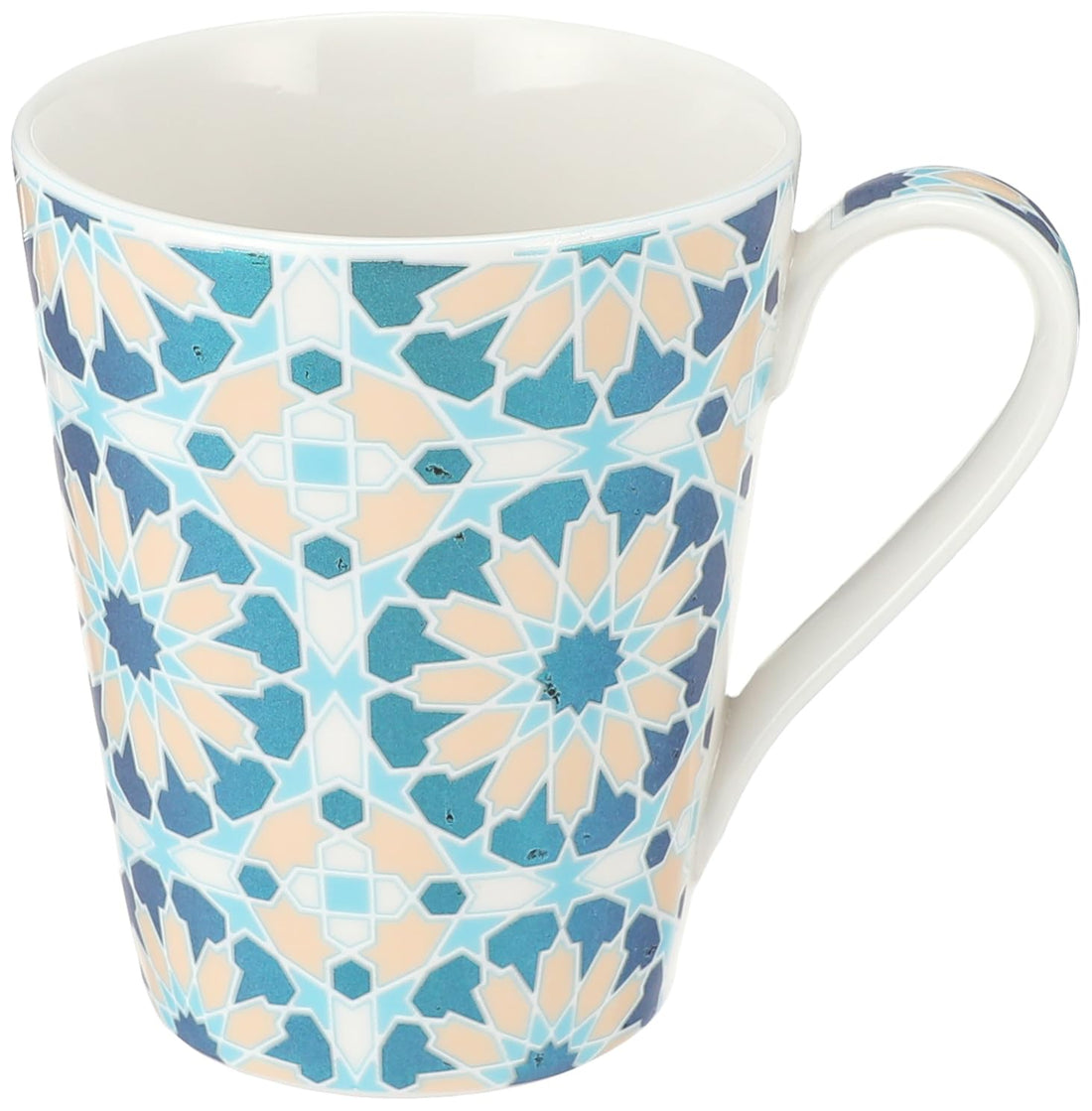 Rosa Shiffel Arabic Star Porcelain Mug With Durable Material For Home And Office