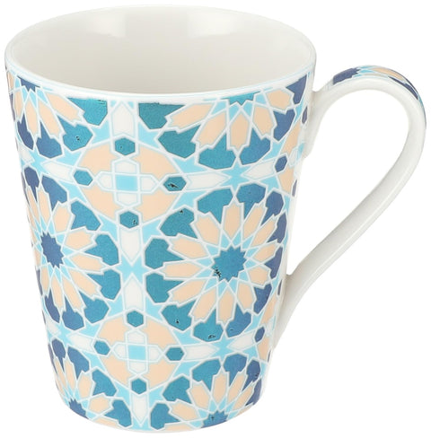 Rosa Shiffel Arabic Star Porcelain Mug With Durable Material For Home And Office