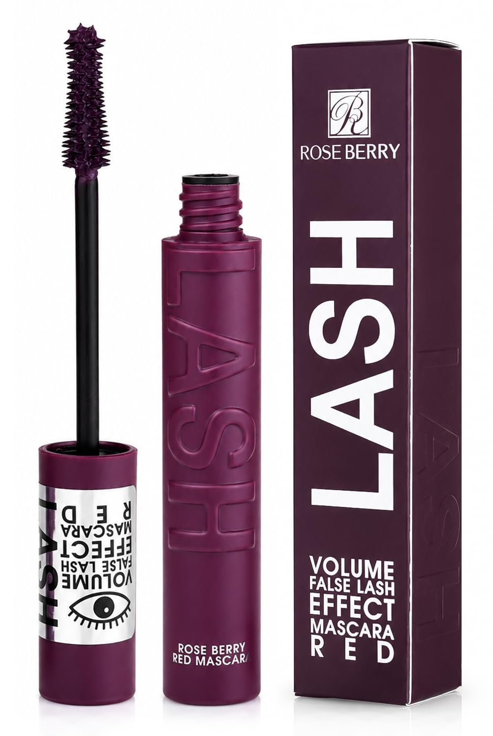 Rose Berry - Mascara, Volume False Lash, Effect Mascara, Extra Length & Thickening Effect, 14 ML, Model - RMS-2007 (Red)
