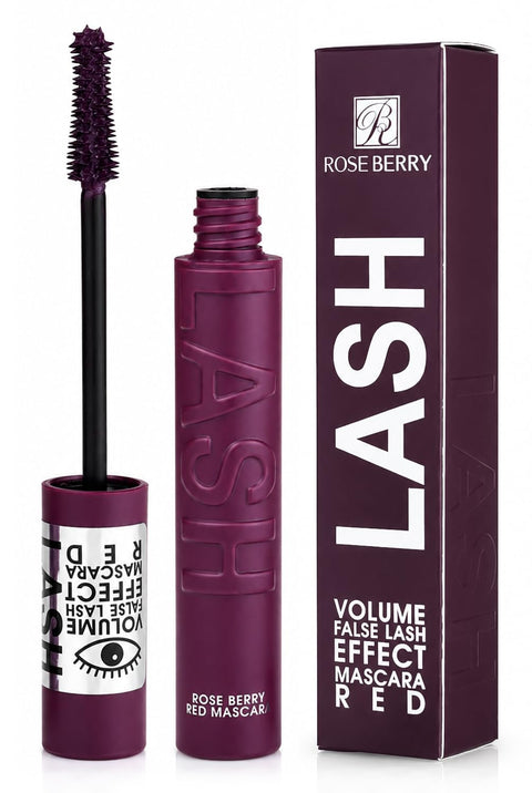Rose Berry - Mascara, Volume False Lash, Effect Mascara, Extra Length & Thickening Effect, 14 ML, Model - RMS-2007 (Red)