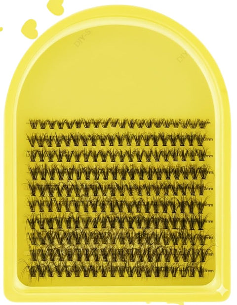 Cluster Lashes 120 Pcs Individual Lashes 20D D Curl False Eyelashes Extension Reusable Soft Lashes Extension Diy at Home (109-0.07 D-MIX -9-12M)
